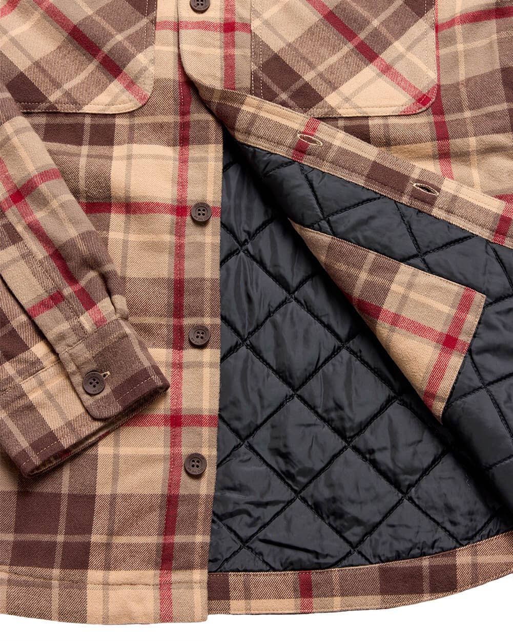 Men's Hooded Flannel Zip-Up Shirt Jacket
