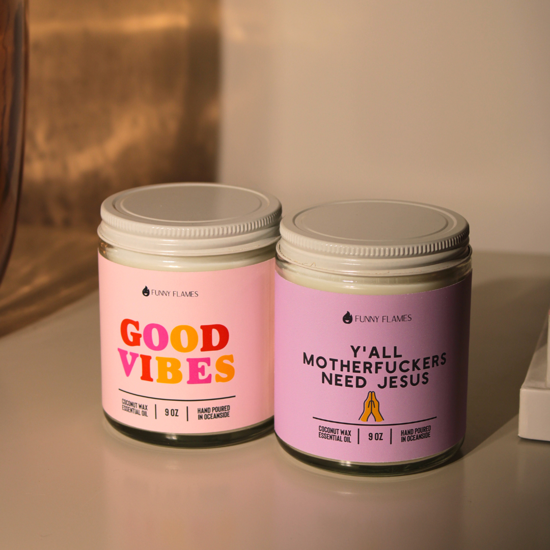 Good Vibes -9oz Candle- Melon Scented