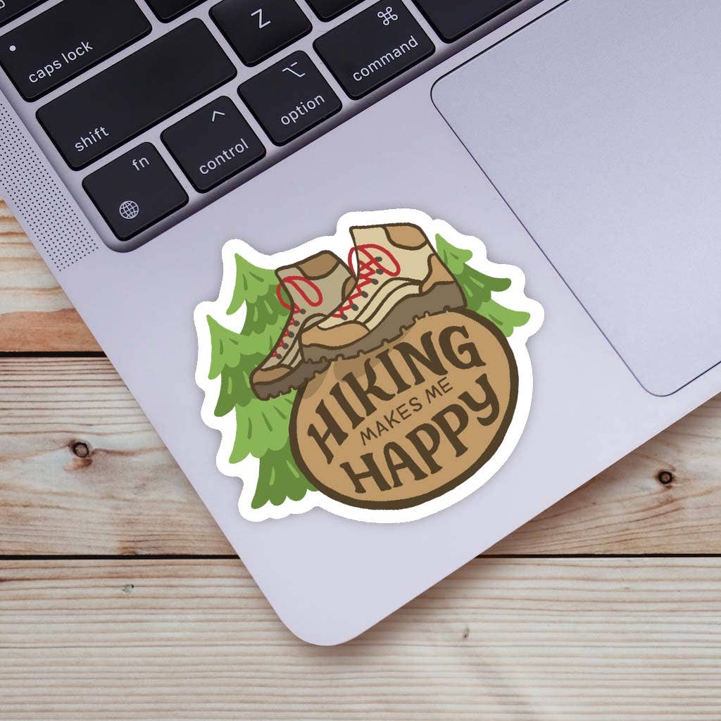 Hiking Makes Me Happy Sticker