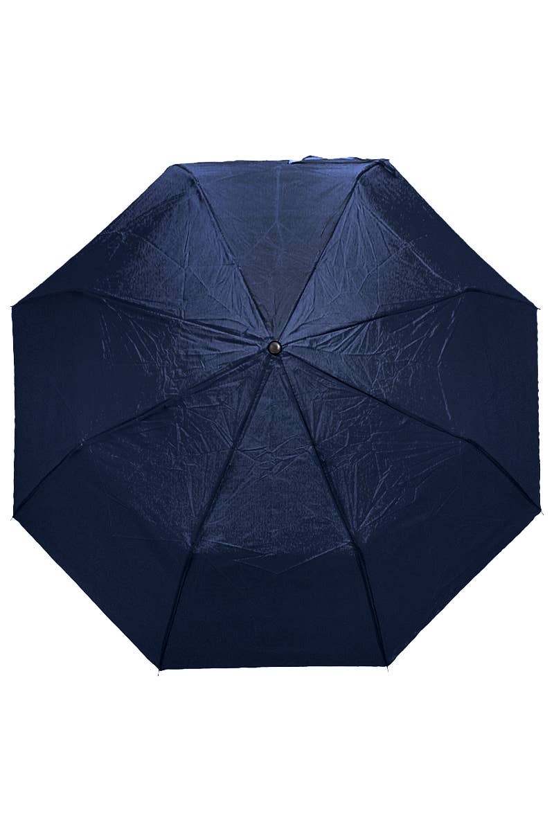 Solid 8-Panel 3-Fold Manual Compact Umbrella