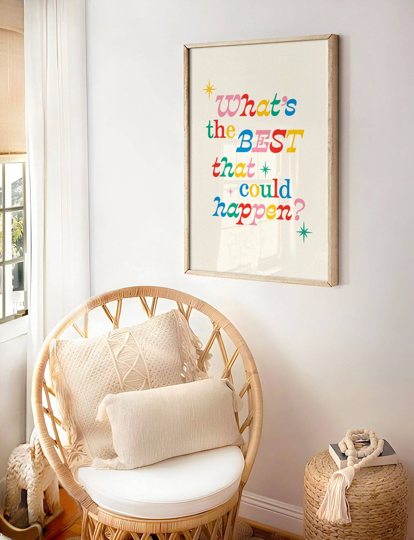 What's The Best That Could Happen? Print | Positive wall art