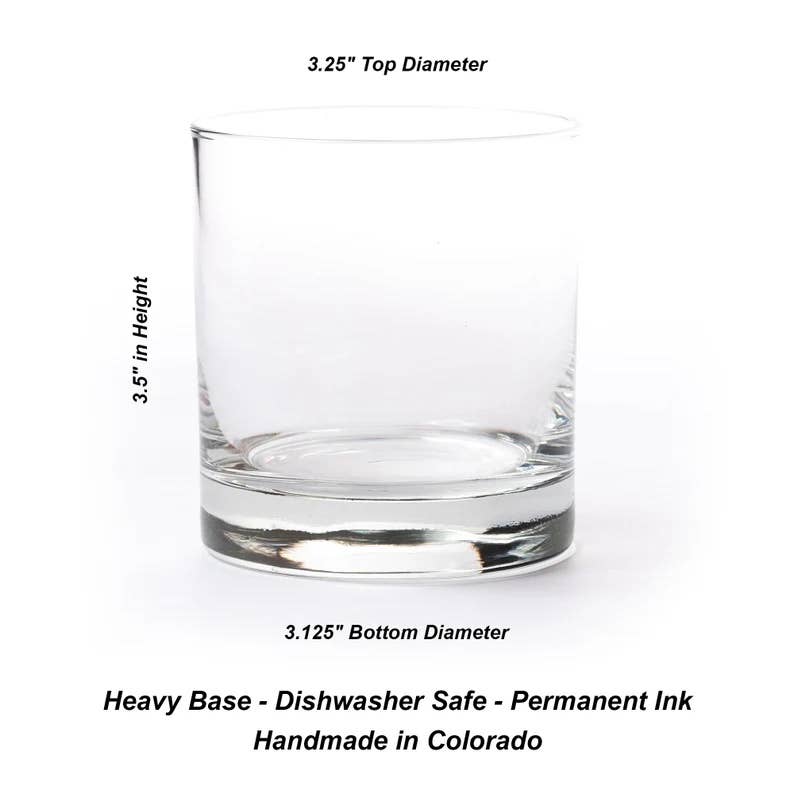 Bigfoot in the Forest Whiskey Glasses