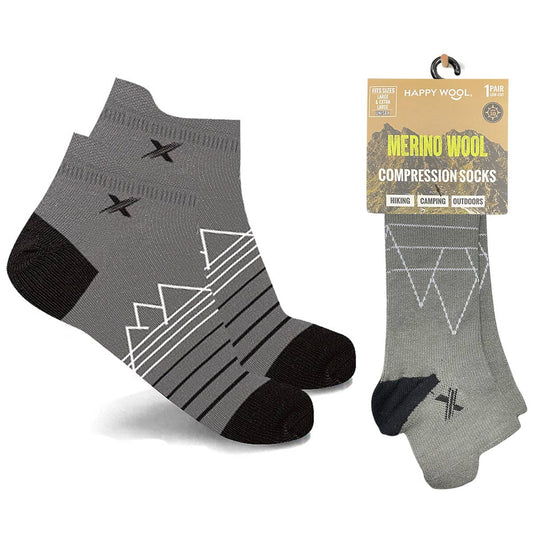 MERINO WOOL ANKLE SOCKS - HIKING, CAMPING, SNOW