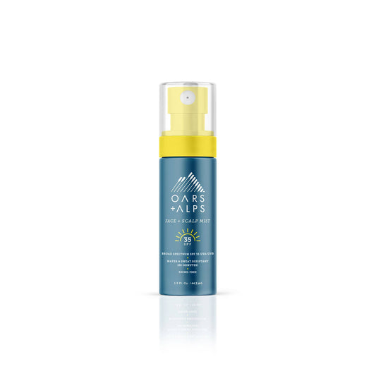 Men's Face + Scalp Mist with SPF 35, Lightweight Sunscreen