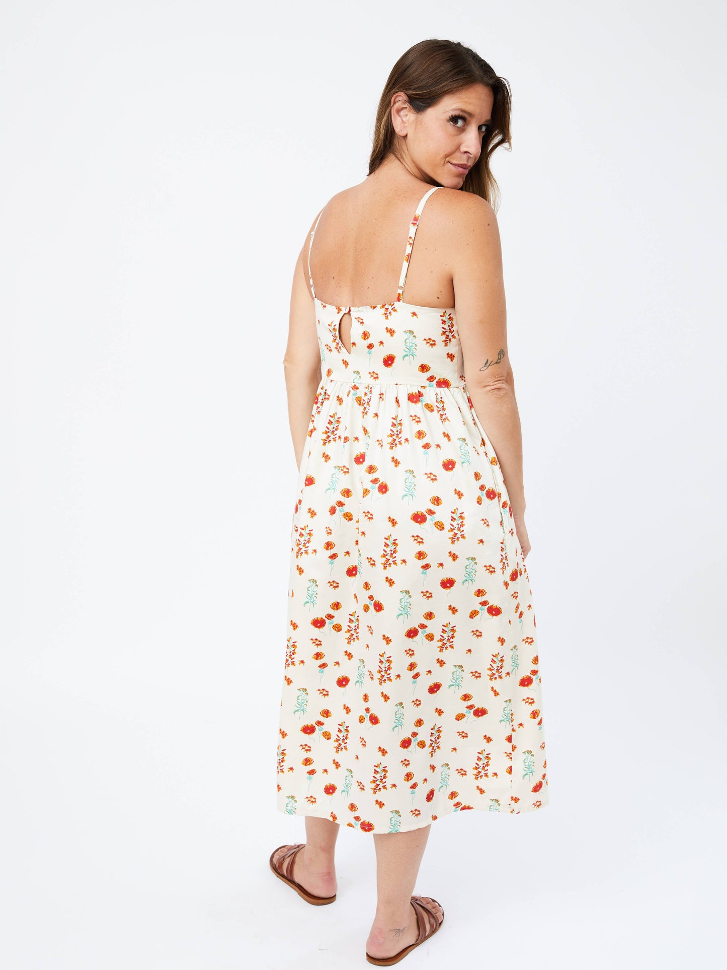 Sofia Midi Dress Botanical Dawn