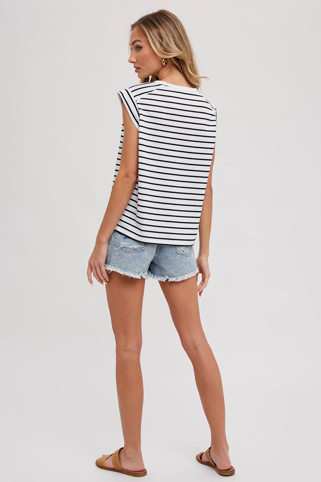 Striped Muscle Tee