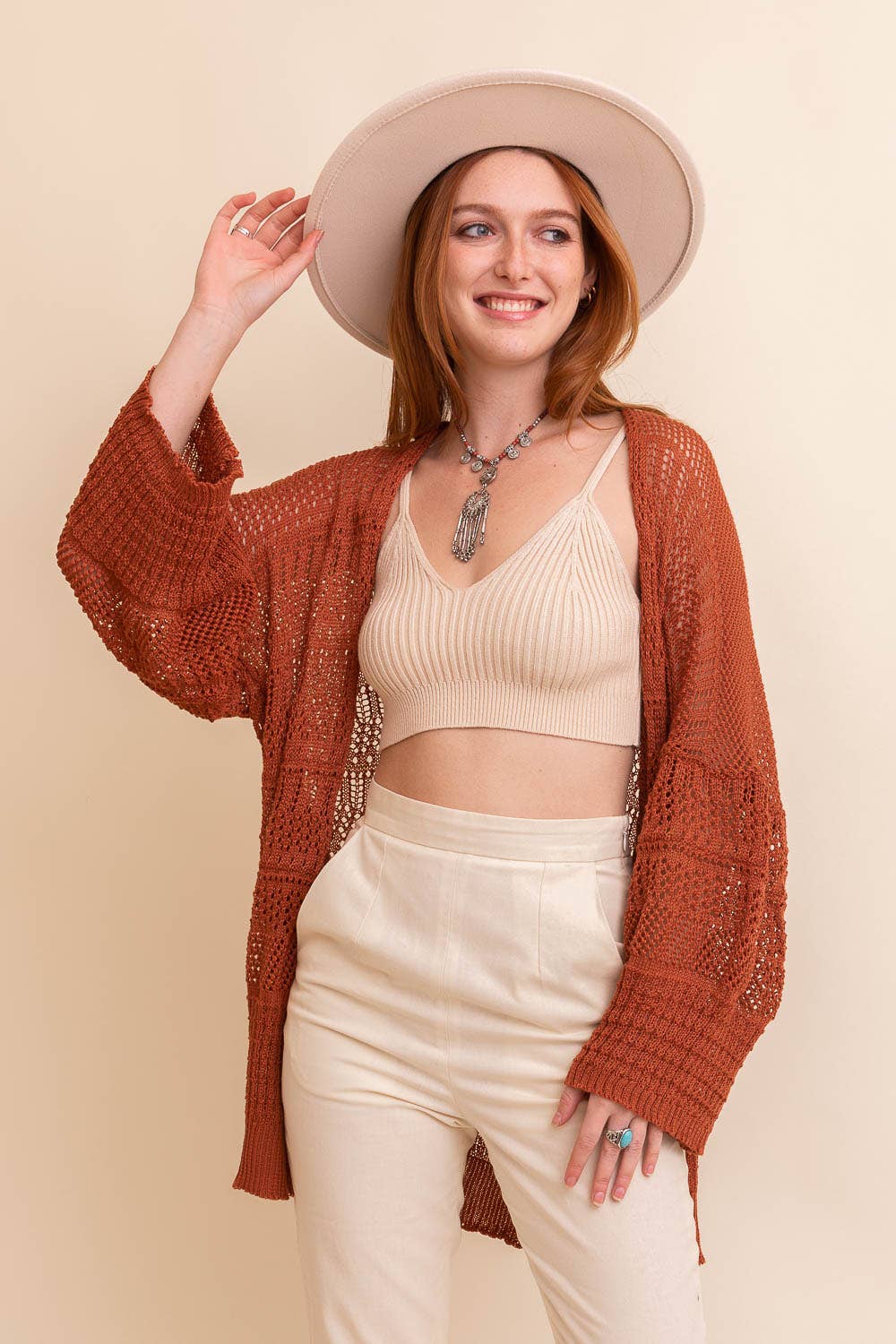 Cozy Open-Front Knit Cardigan