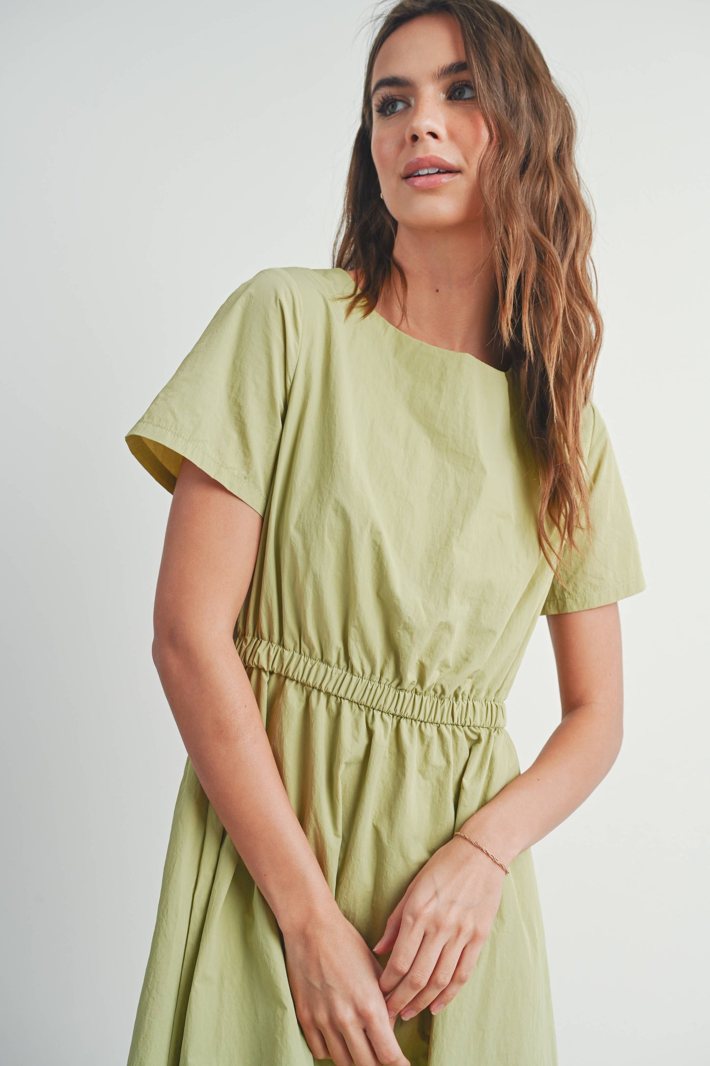 Short Sleeve Fall Midi Dress