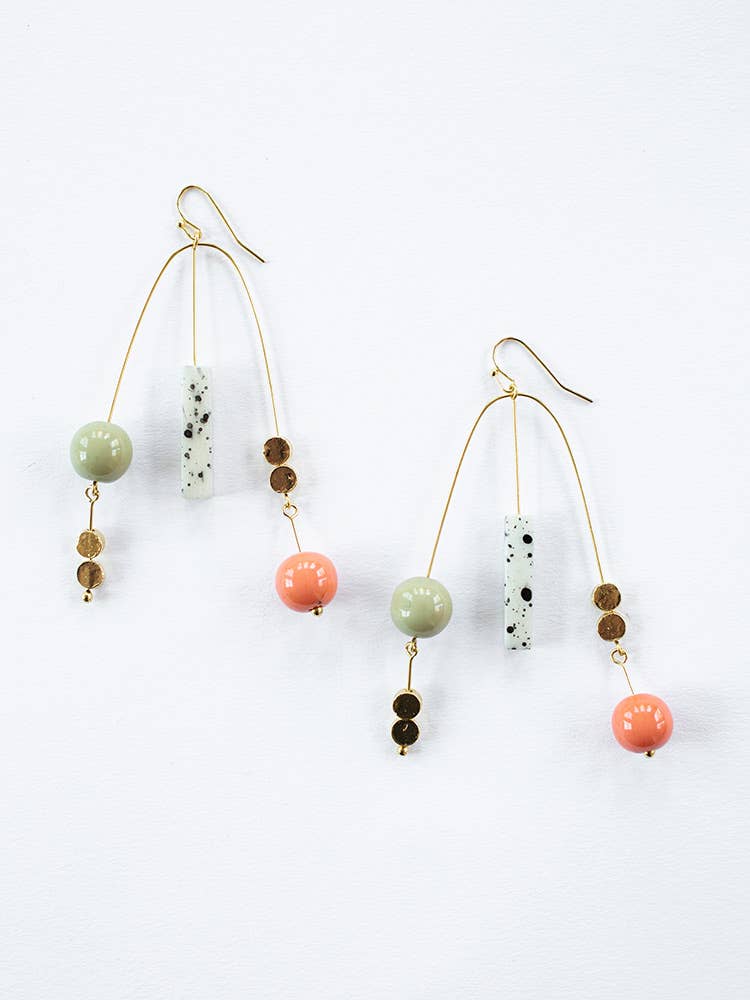 Kelsey Mobile Earrings Gold