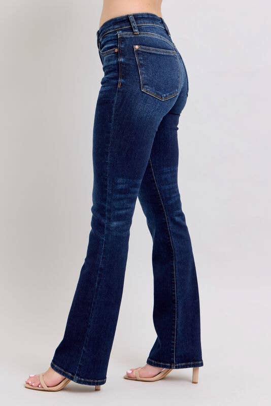 High Waisted Dark Wash Bootcut 32”