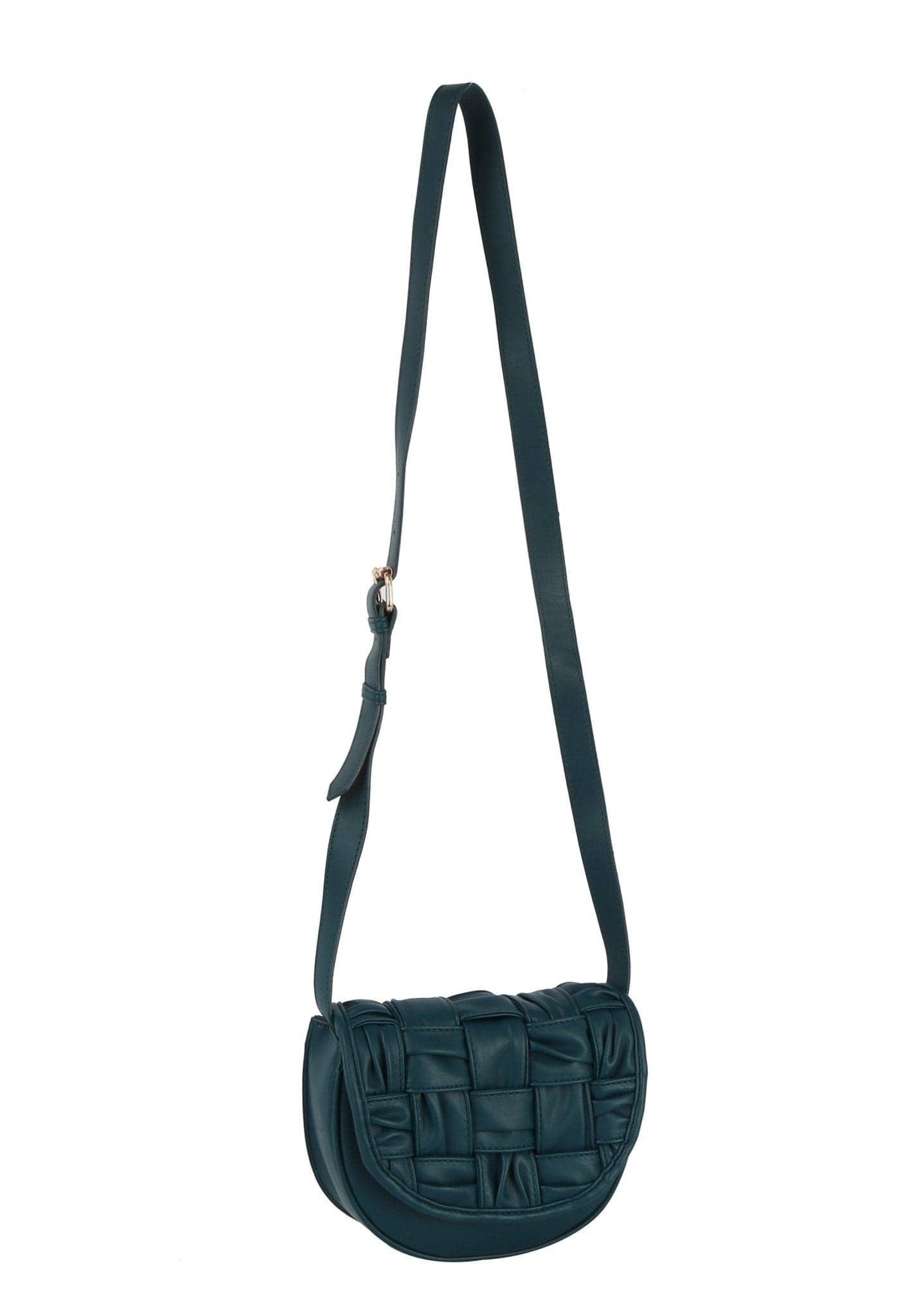 Woven Leather Women's Crossbody Bag