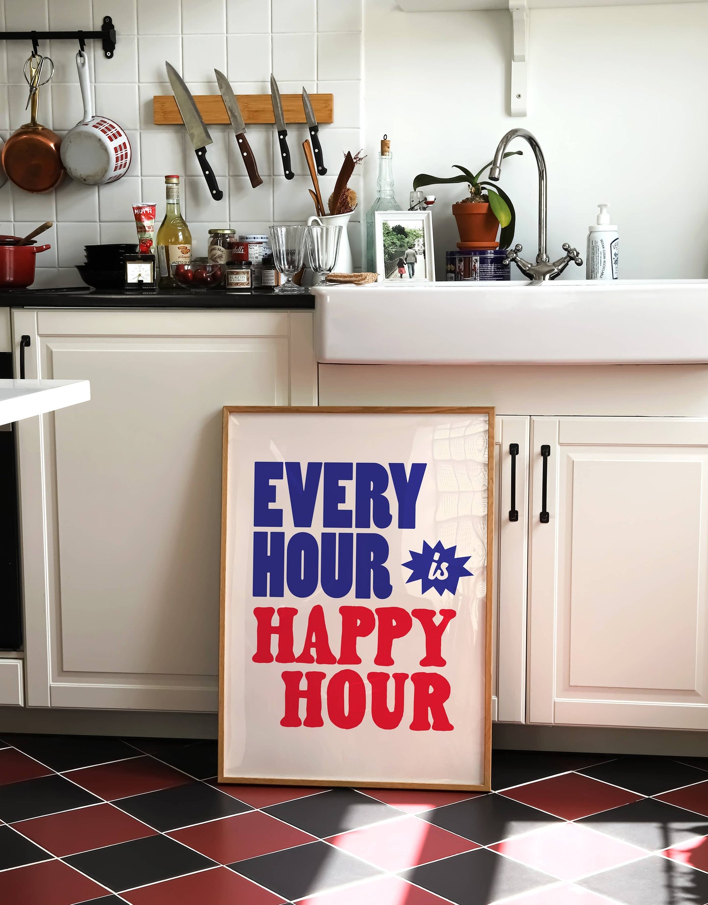 Every Hour is Happy Hour Print | Bar Cart Art Print