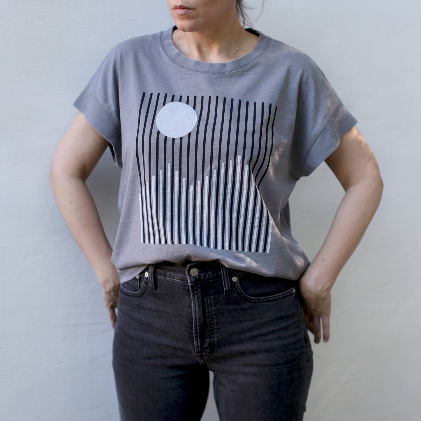 Geometric Alpine Boxy Tee