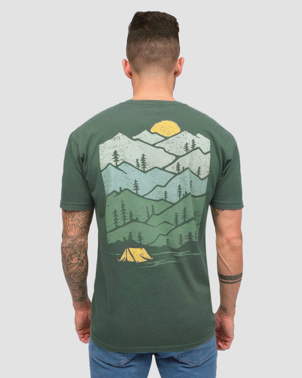 Men's Graphic Tee - Vintage T-Shirt (Evergreen)