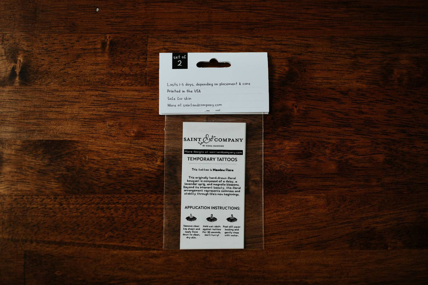 Meadow Flora Temporary Tattoos