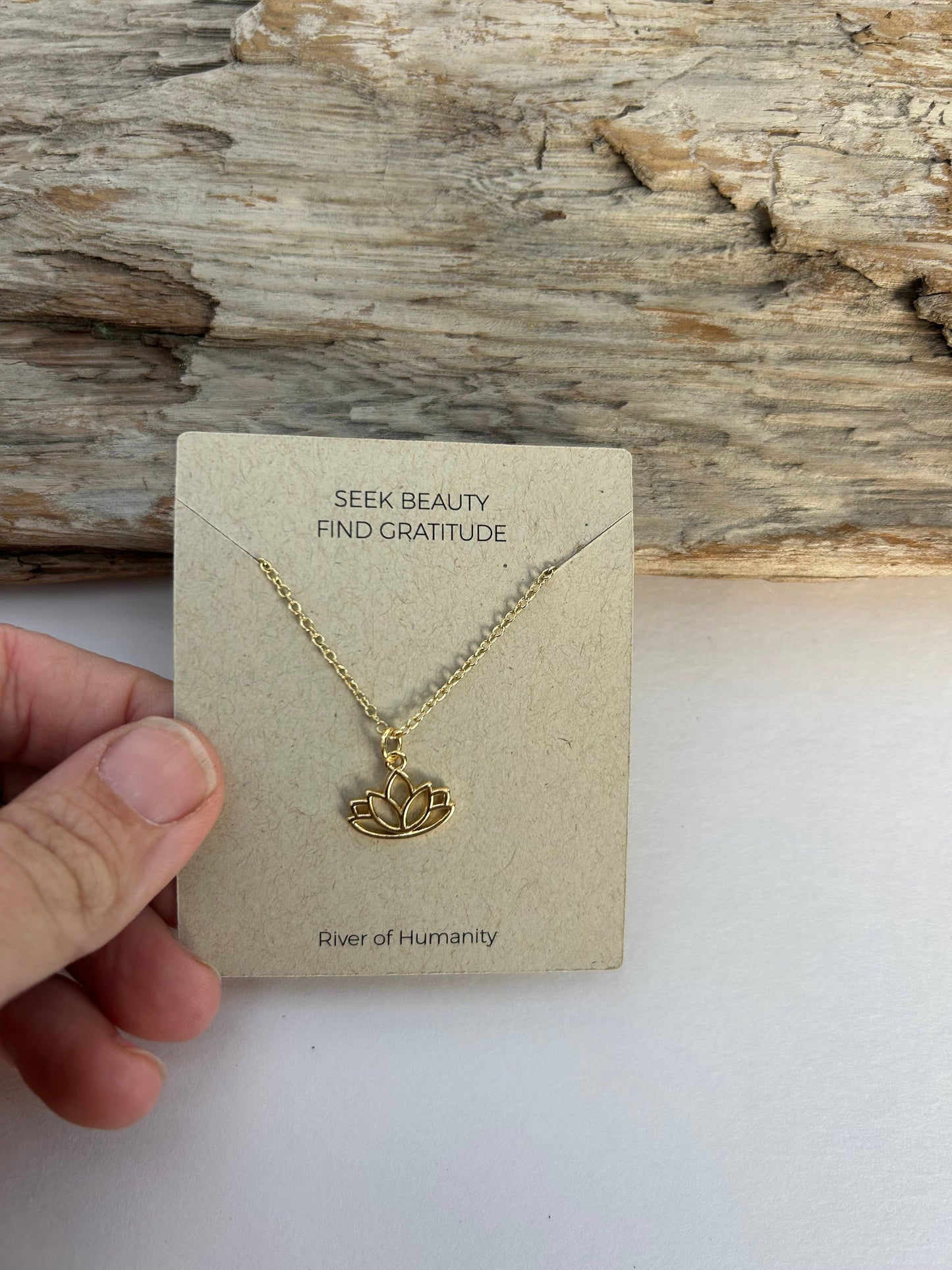 Golden Lotus Necklace