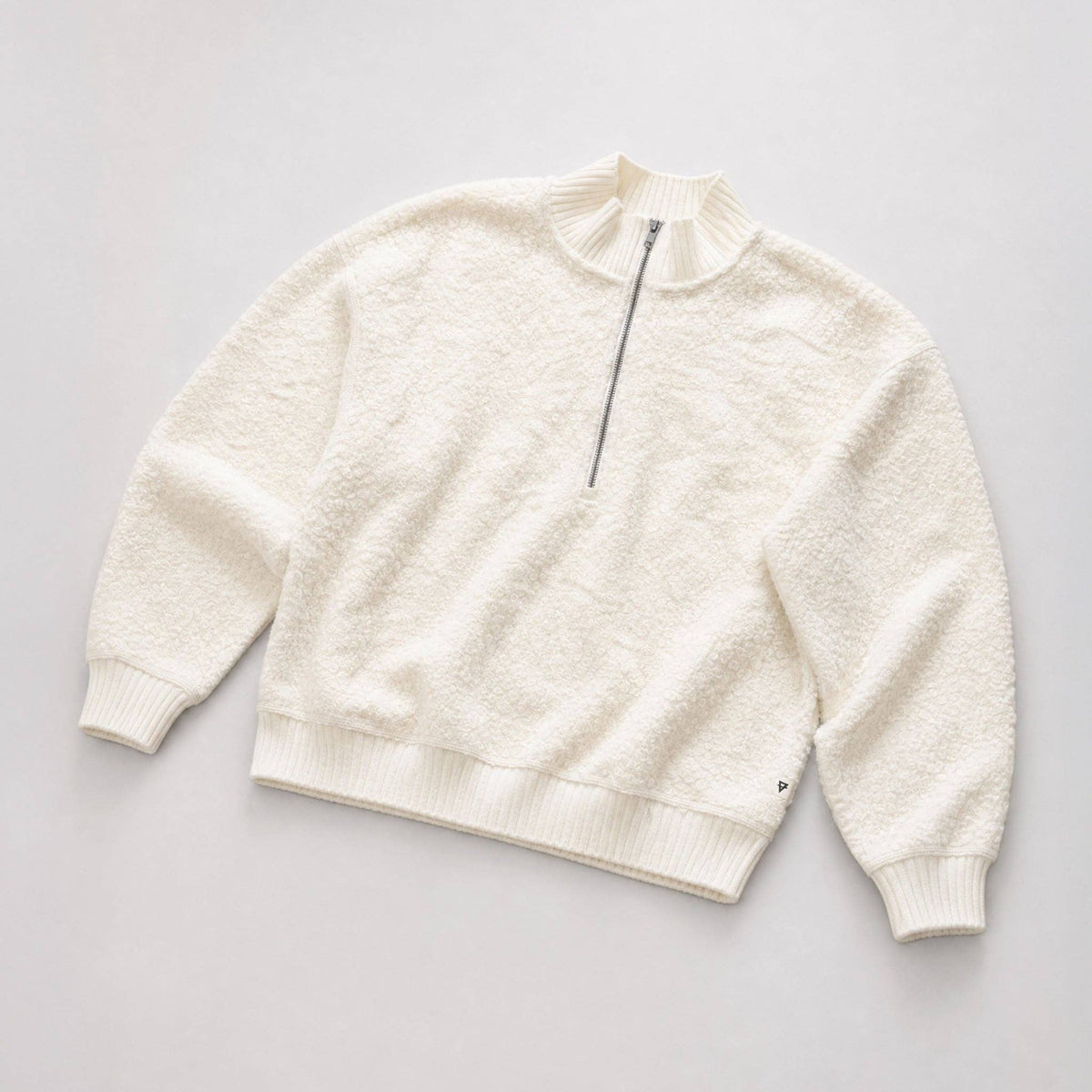 Into the Wild Bouclé Quarter Zip Pullover