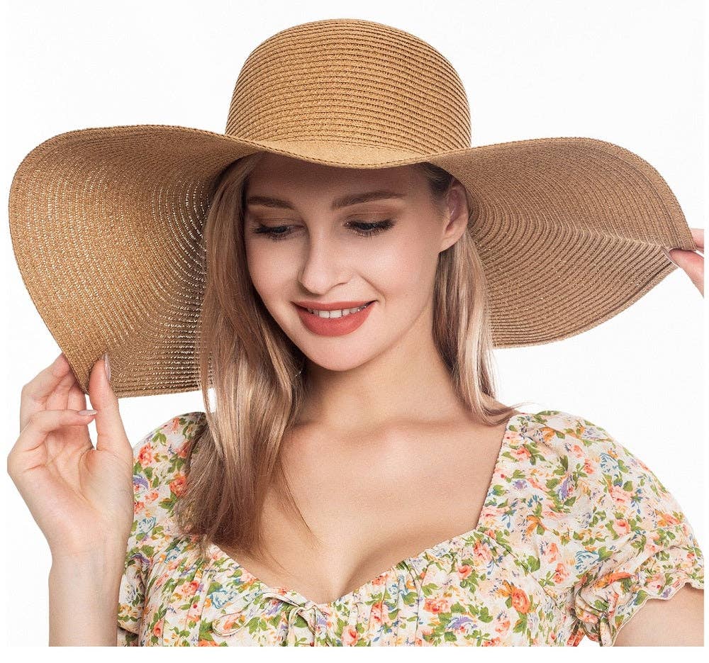 Monogrammable Straw Floppy Hat