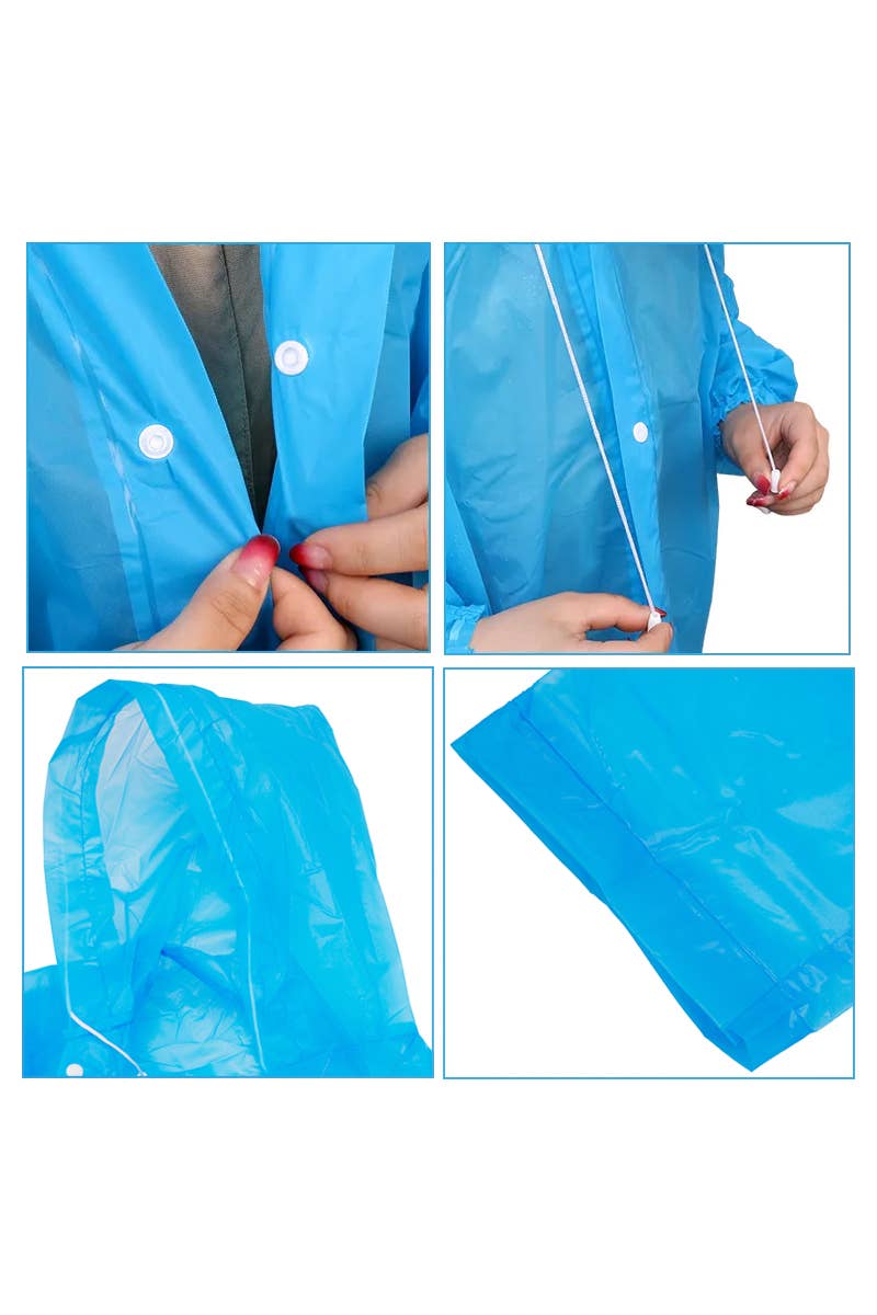 Hooded Poncho Raincoat - Unisex