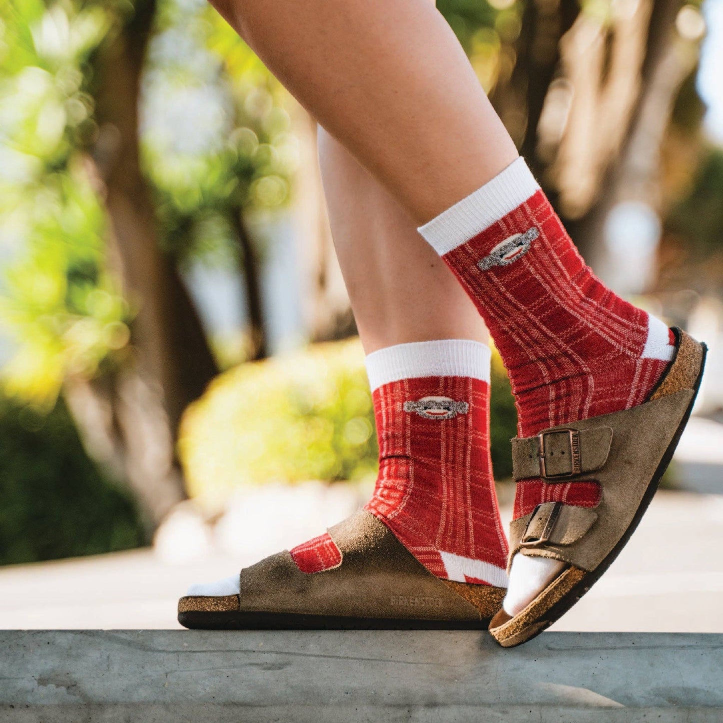 Monkey Plaid Ultra-Lightweight Crew
