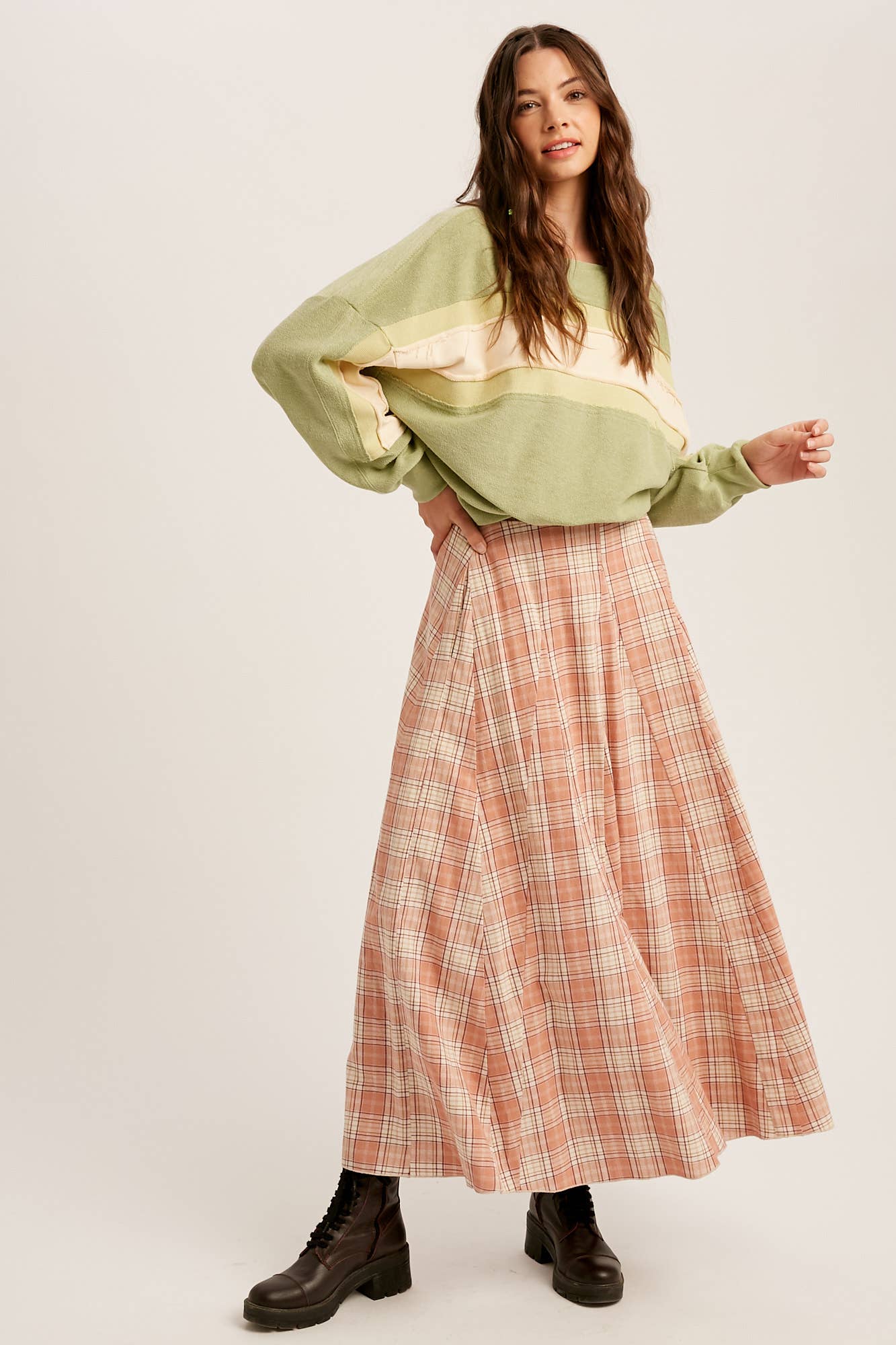 Colorblock Striped Knit Pullover
