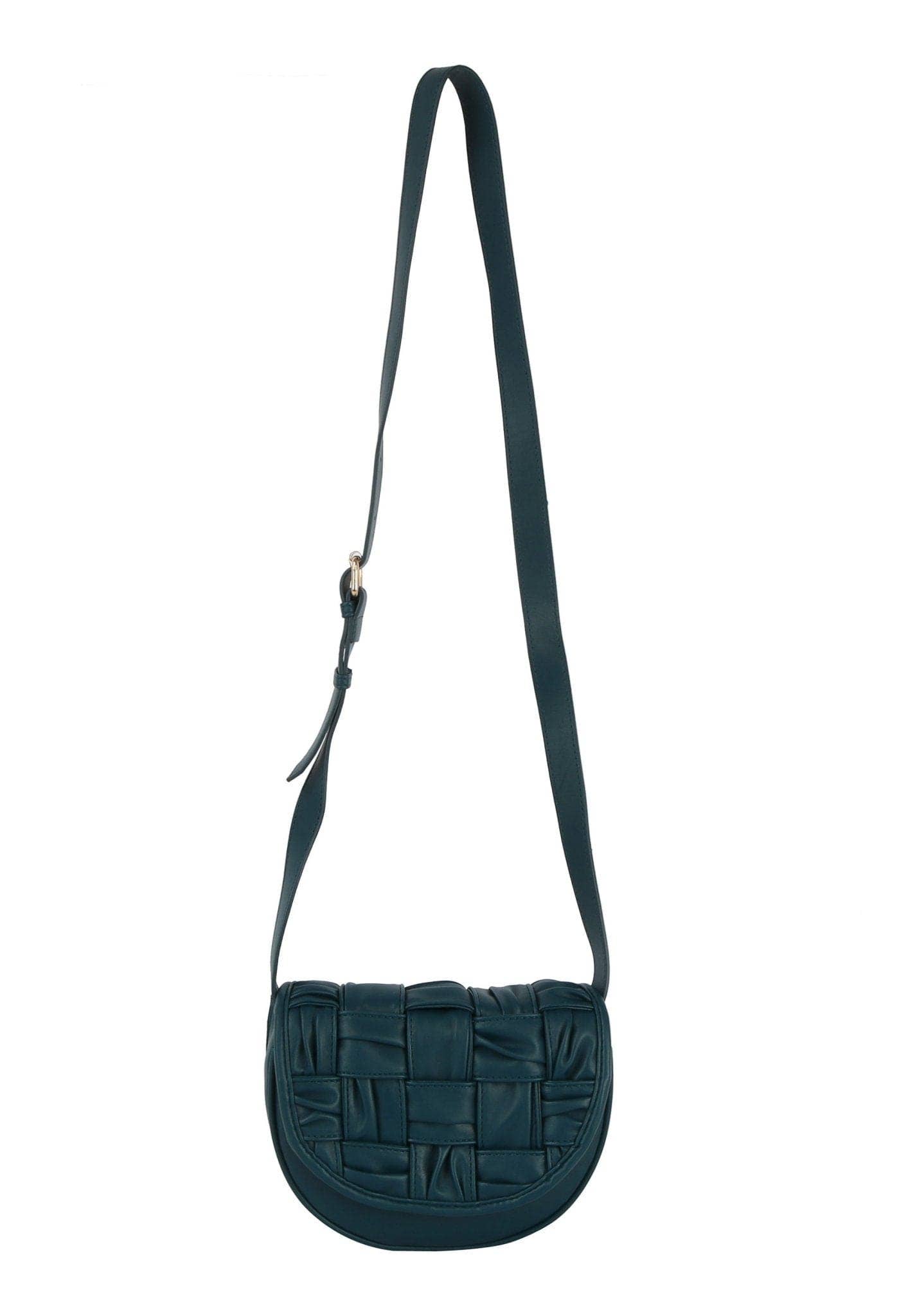 Woven Leather Women's Crossbody Bag