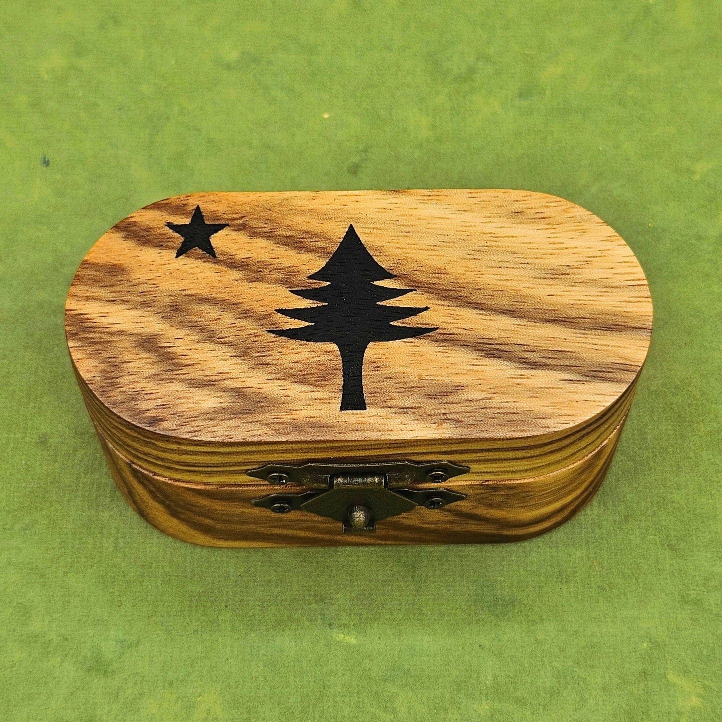 Guitar Pick Box - Oval w 5 Picks