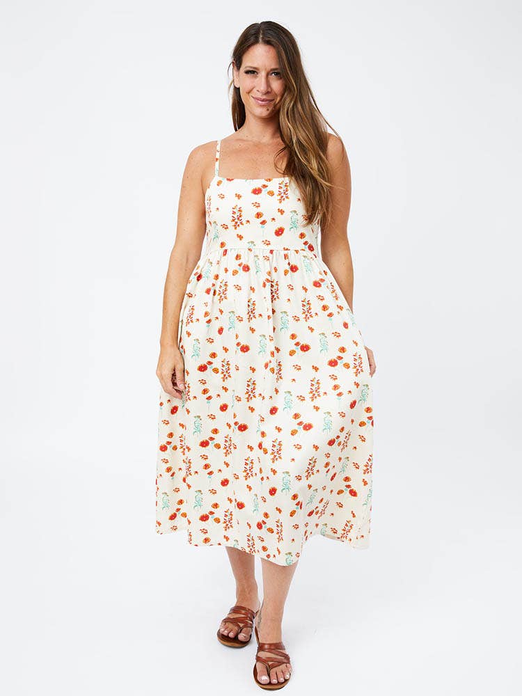 Sofia Midi Dress Botanical Dawn