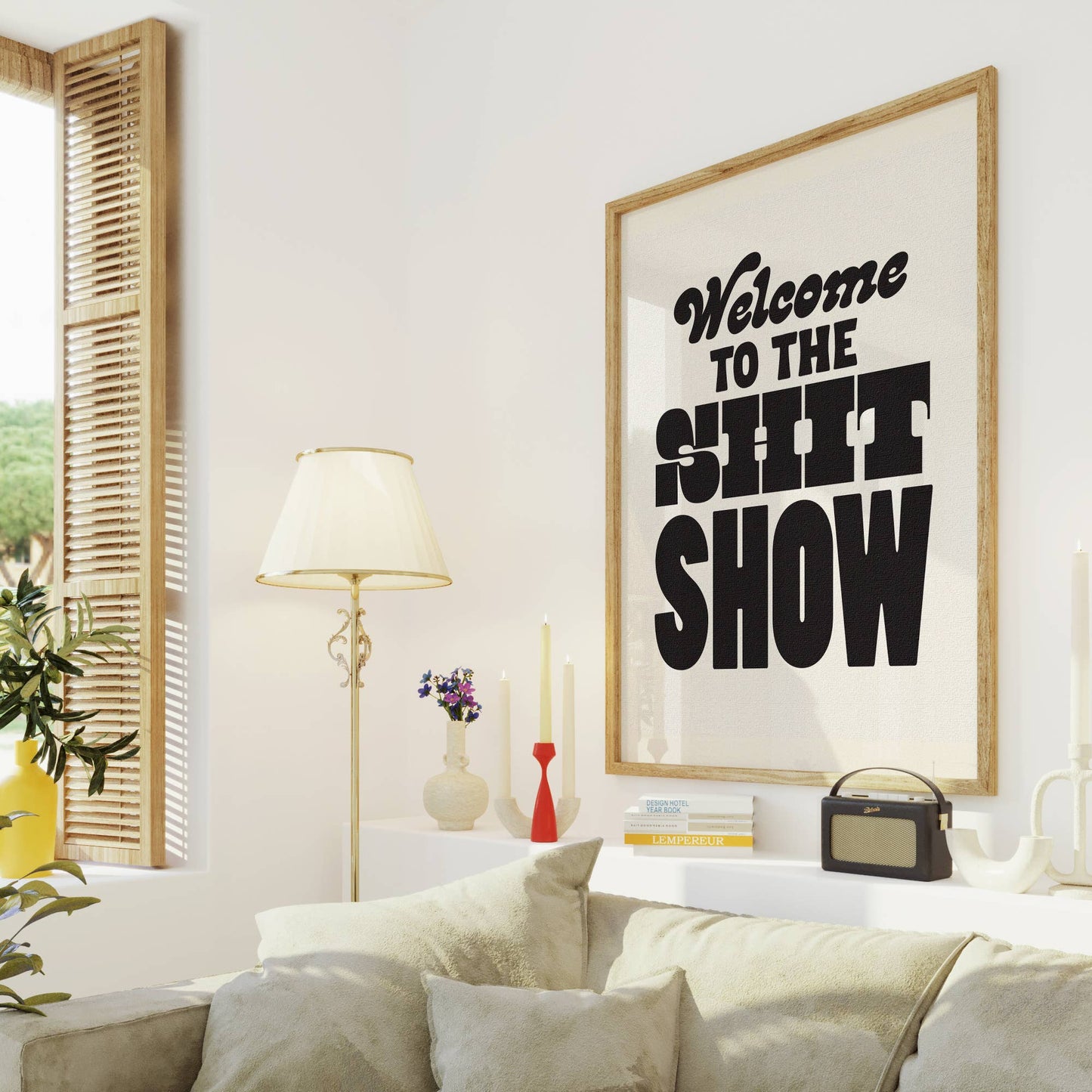 Welcome To The Shit Show Print | Colorful Wall Art