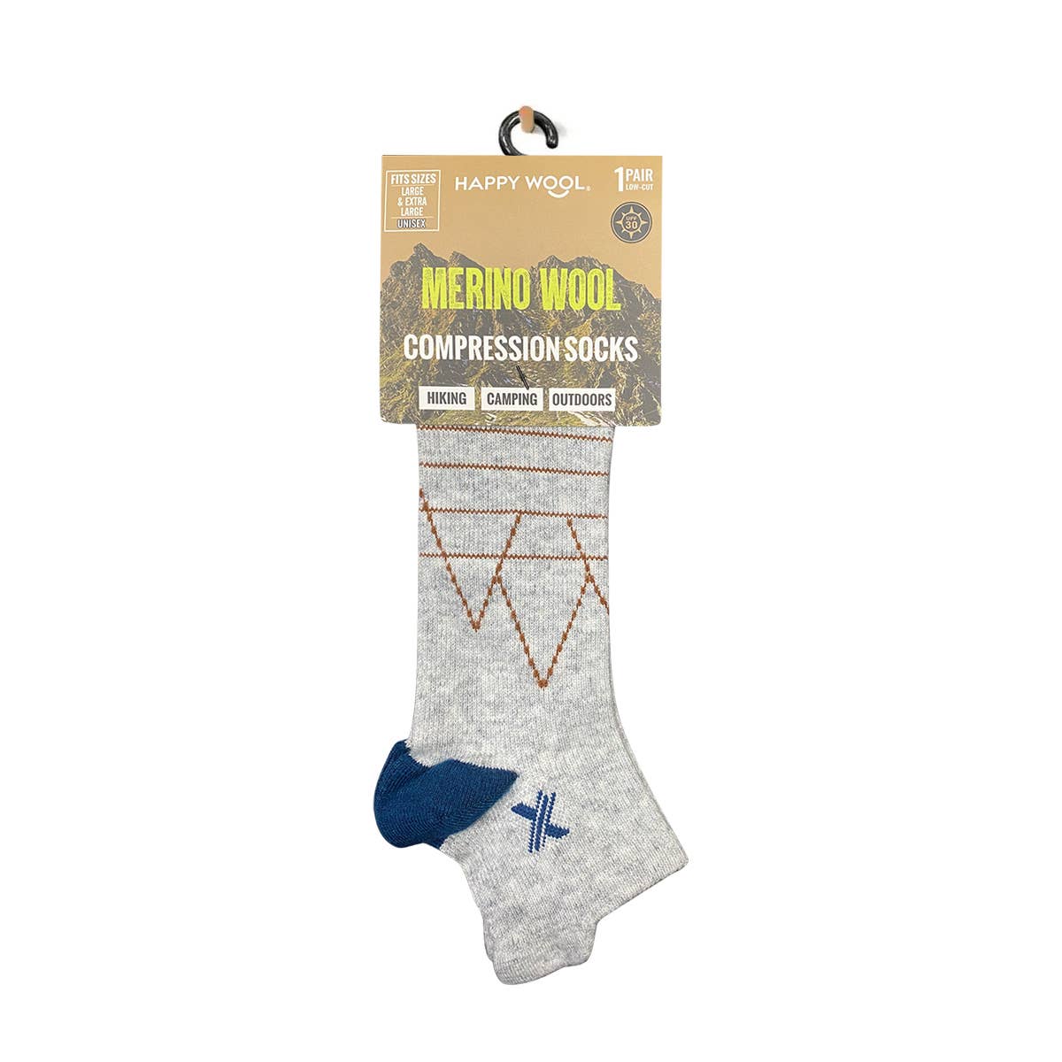 MERINO WOOL ANKLE SOCKS - HIKING, CAMPING, SNOW