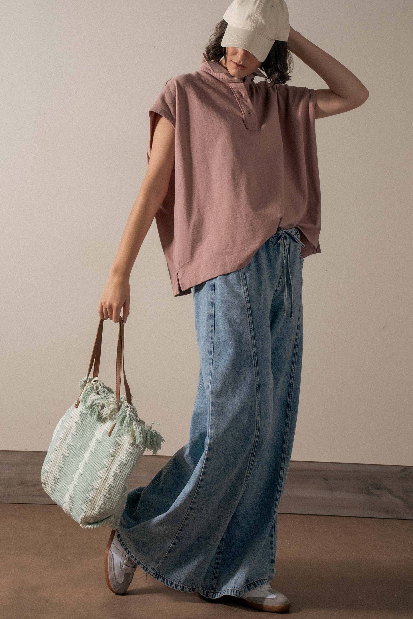 Geometric Fringe Tote Bag