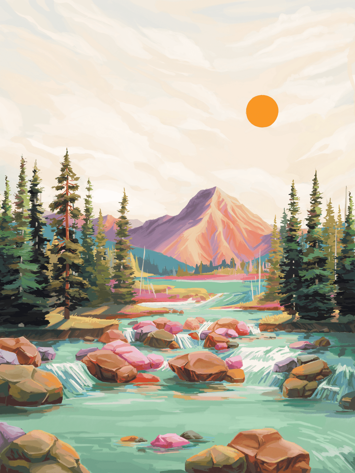 Riverbend Peak Lightweight Fleece Blanket