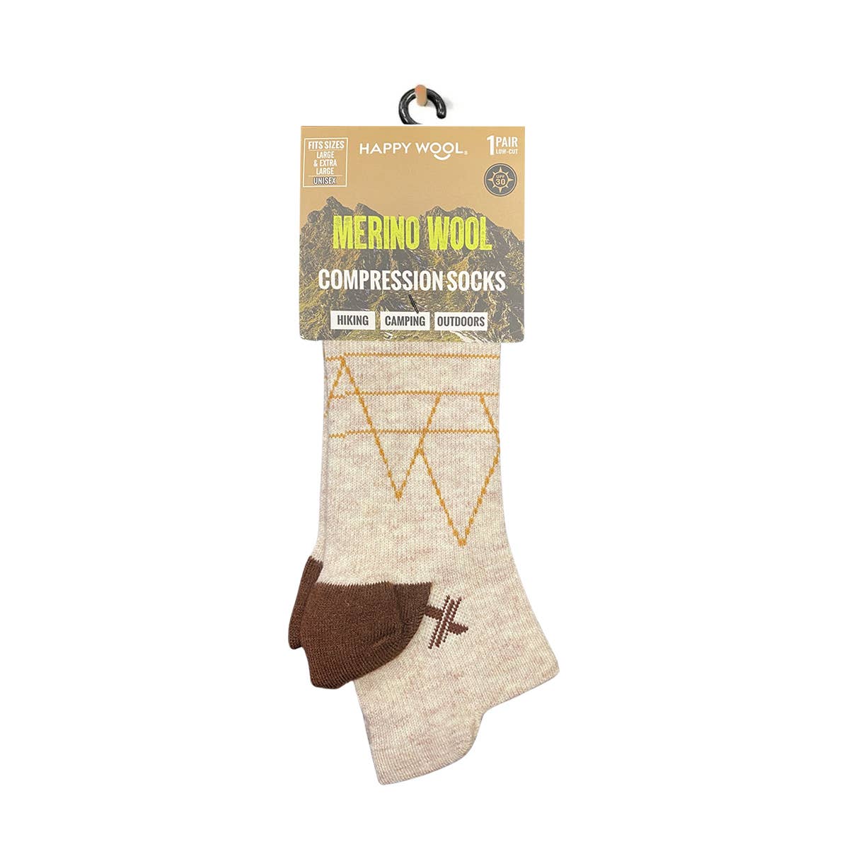 MERINO WOOL ANKLE SOCKS - HIKING, CAMPING, SNOW