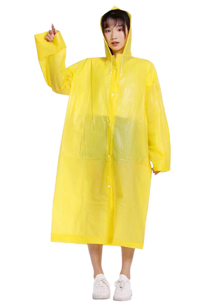 Hooded Poncho Raincoat - Unisex