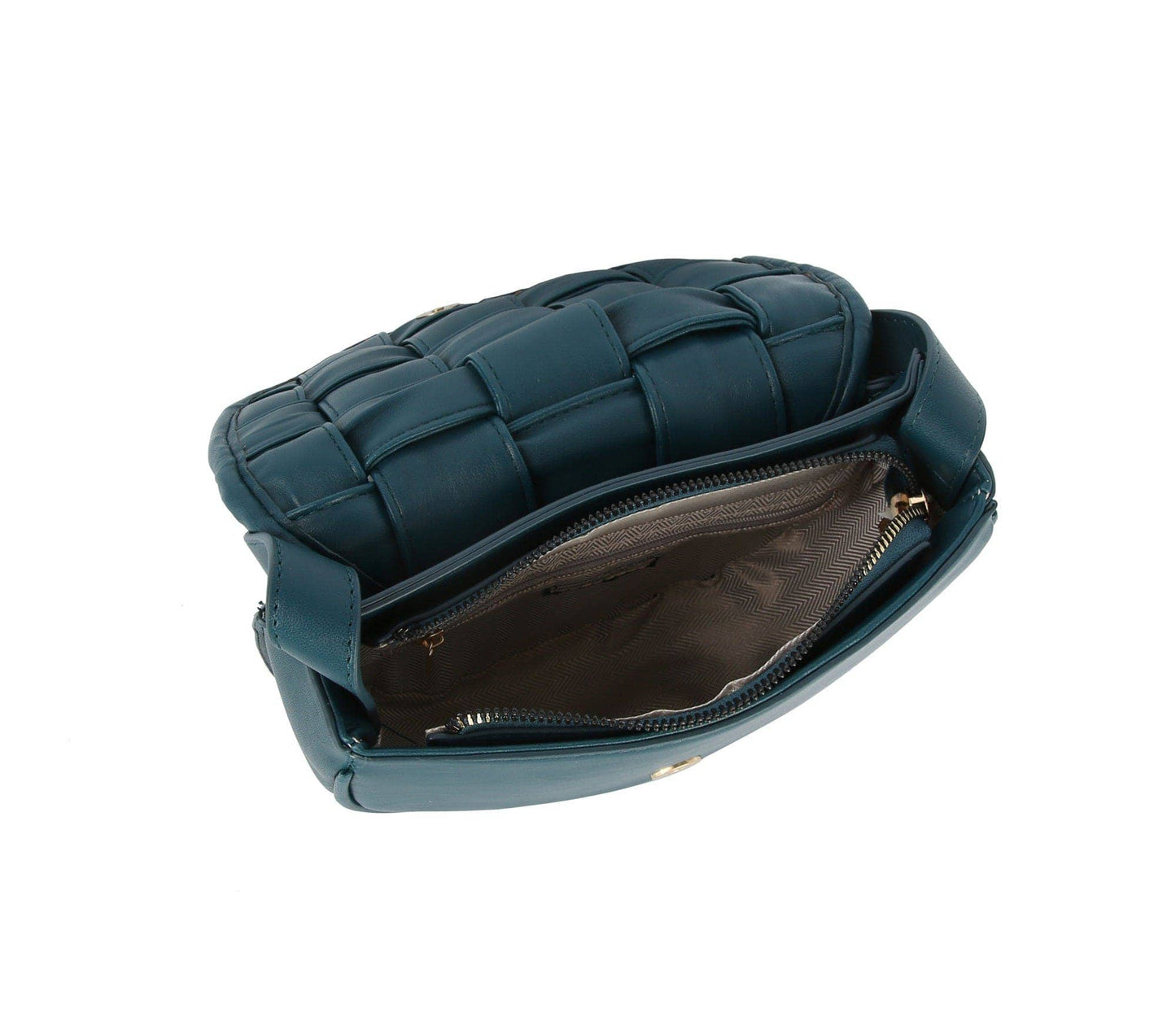Woven Leather Women's Crossbody Bag