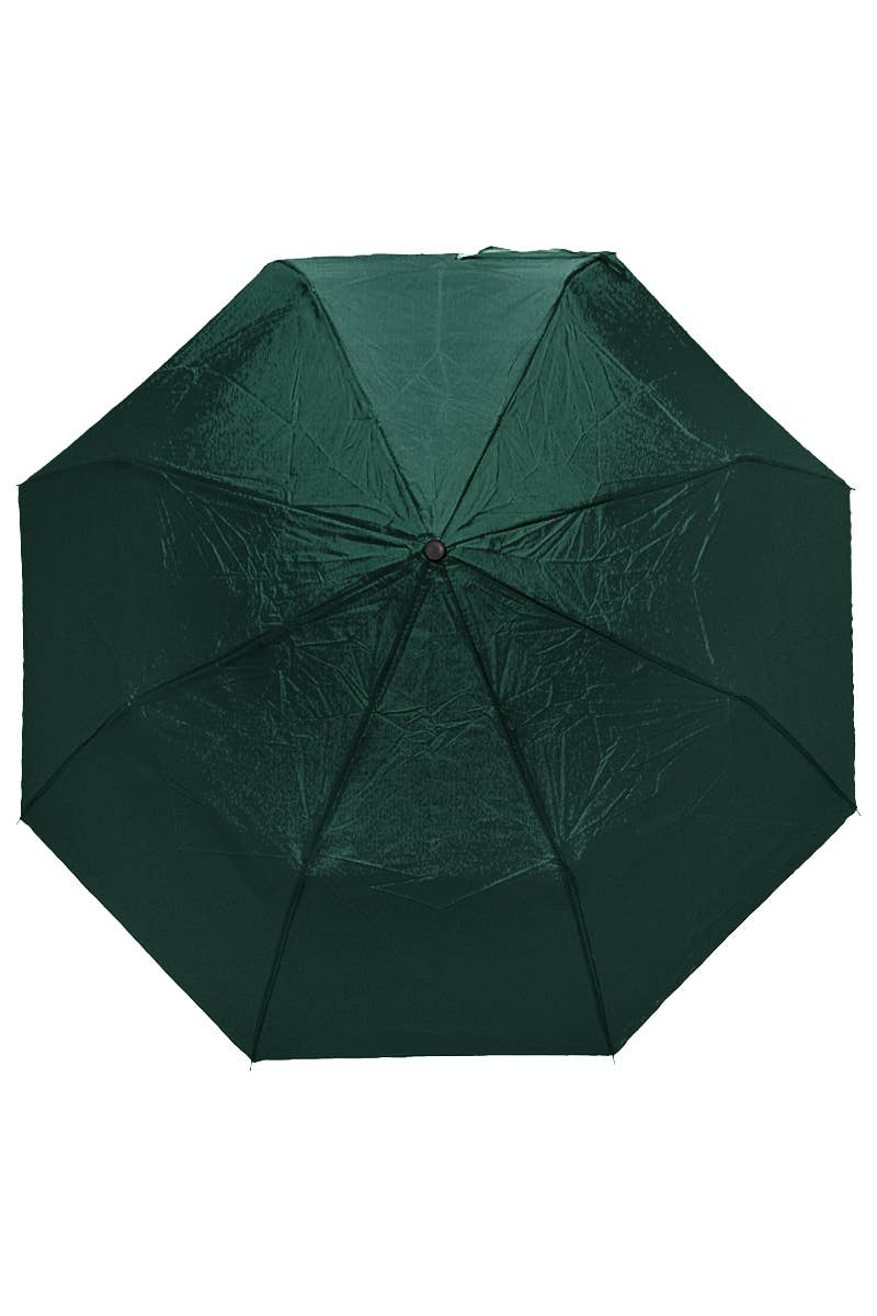 Solid 8-Panel 3-Fold Manual Compact Umbrella