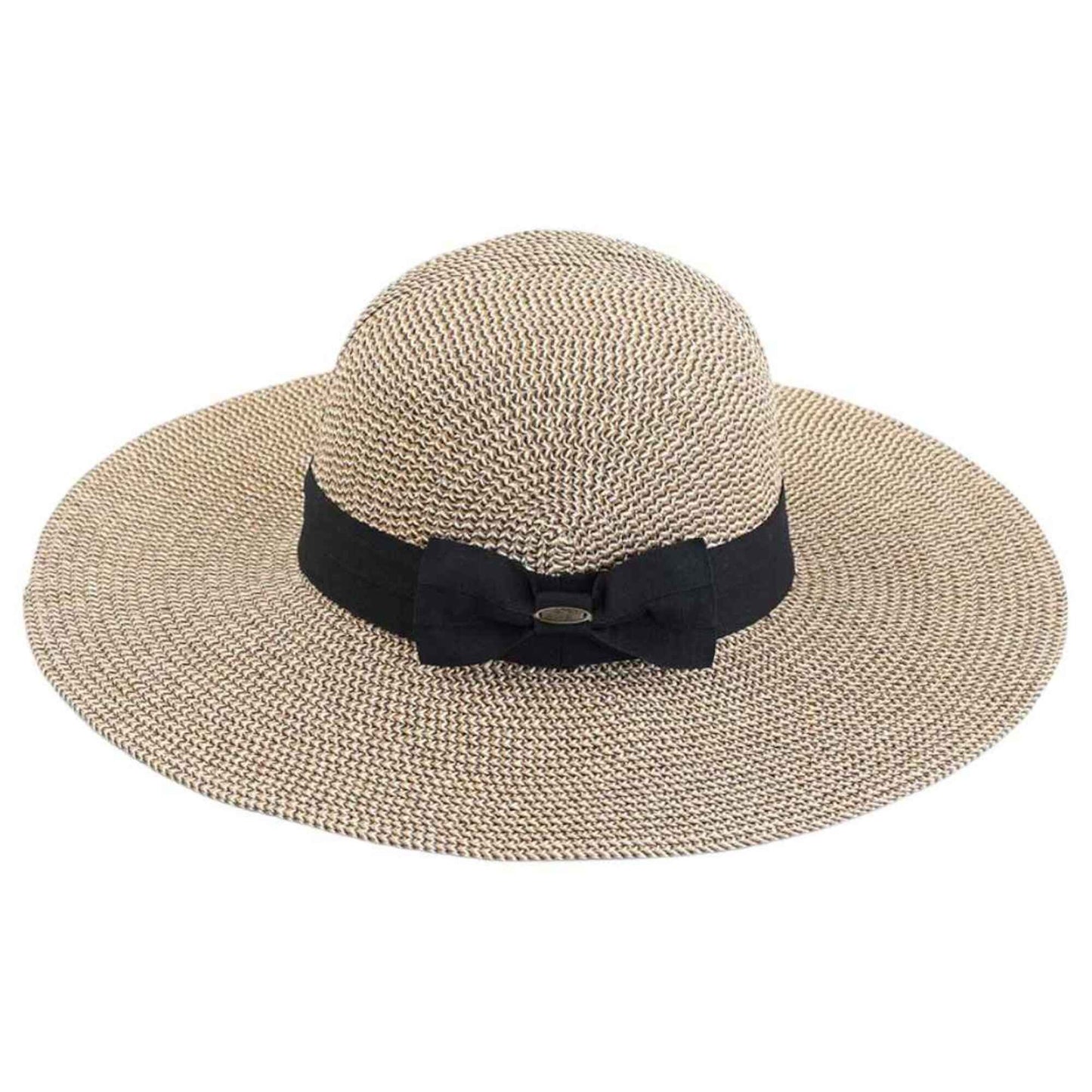 Foldable Straw Sun Hat With Detachable Bow