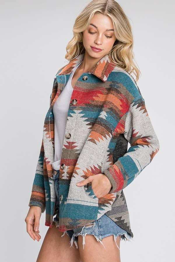 Aztec Contrast Jacket