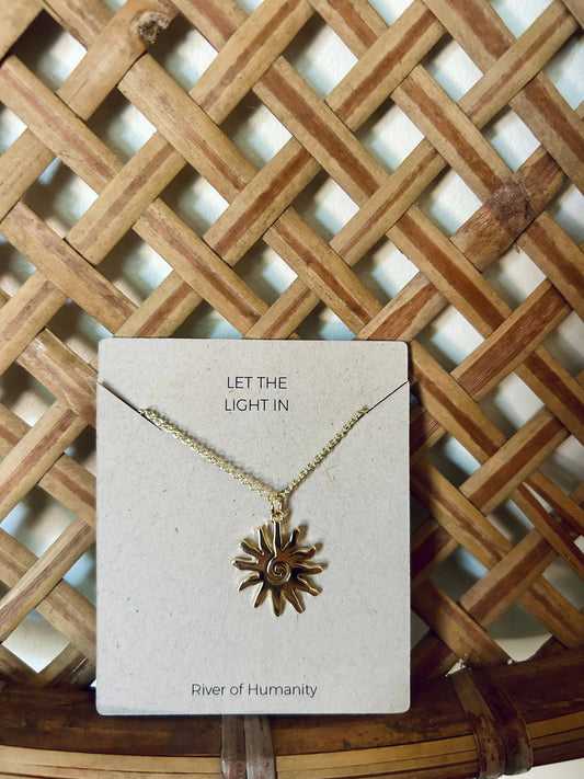 Spiral Sun Necklace