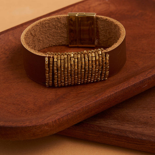 Magnetic Gold Beads Bracelet