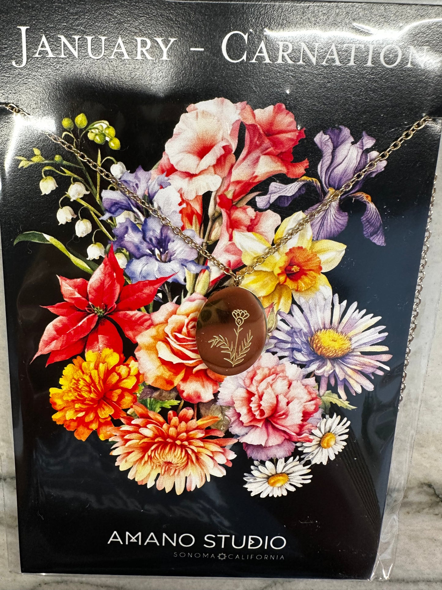 Birth Flower Necklace