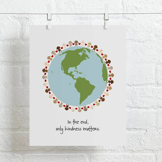 Jewel | Hands modern nursery song lyric music wall art