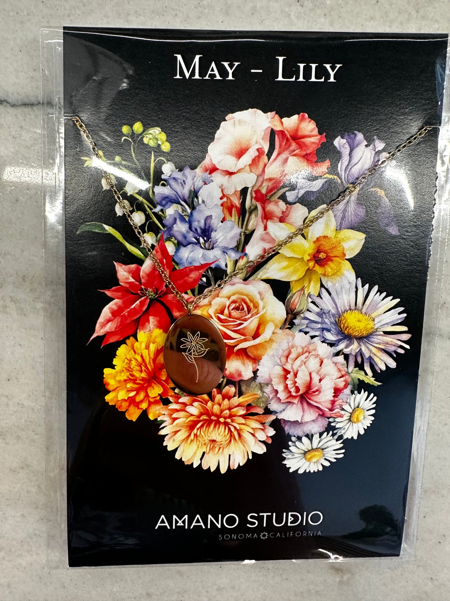 Birth Flower Necklace