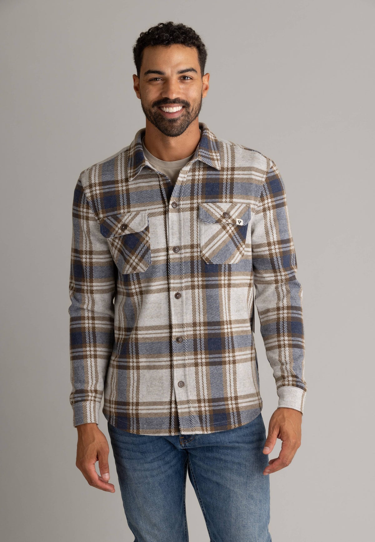 Men's Lichen Stretch Flannel Button Down