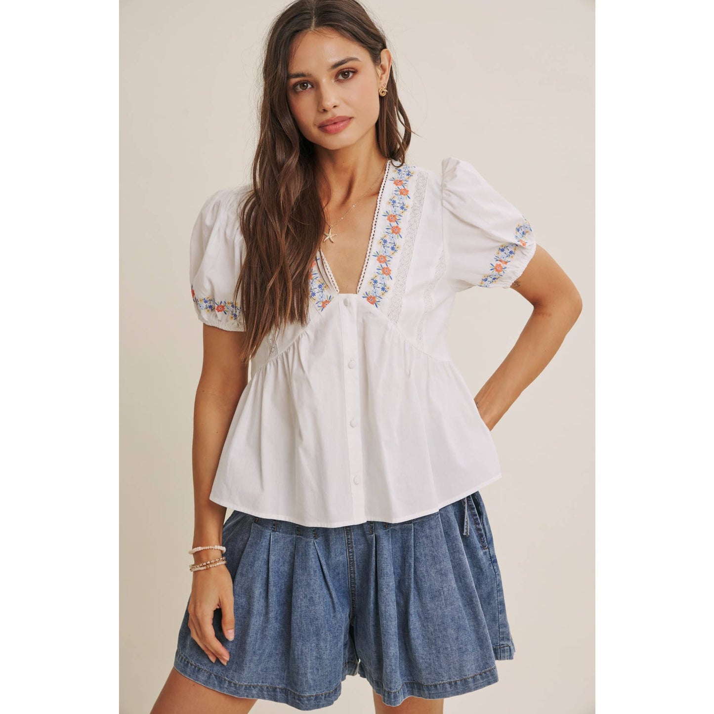 Wildflower Embroidered Blouse