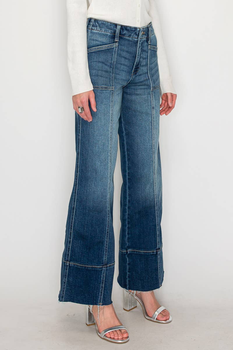 Seamed High Rise Jeans