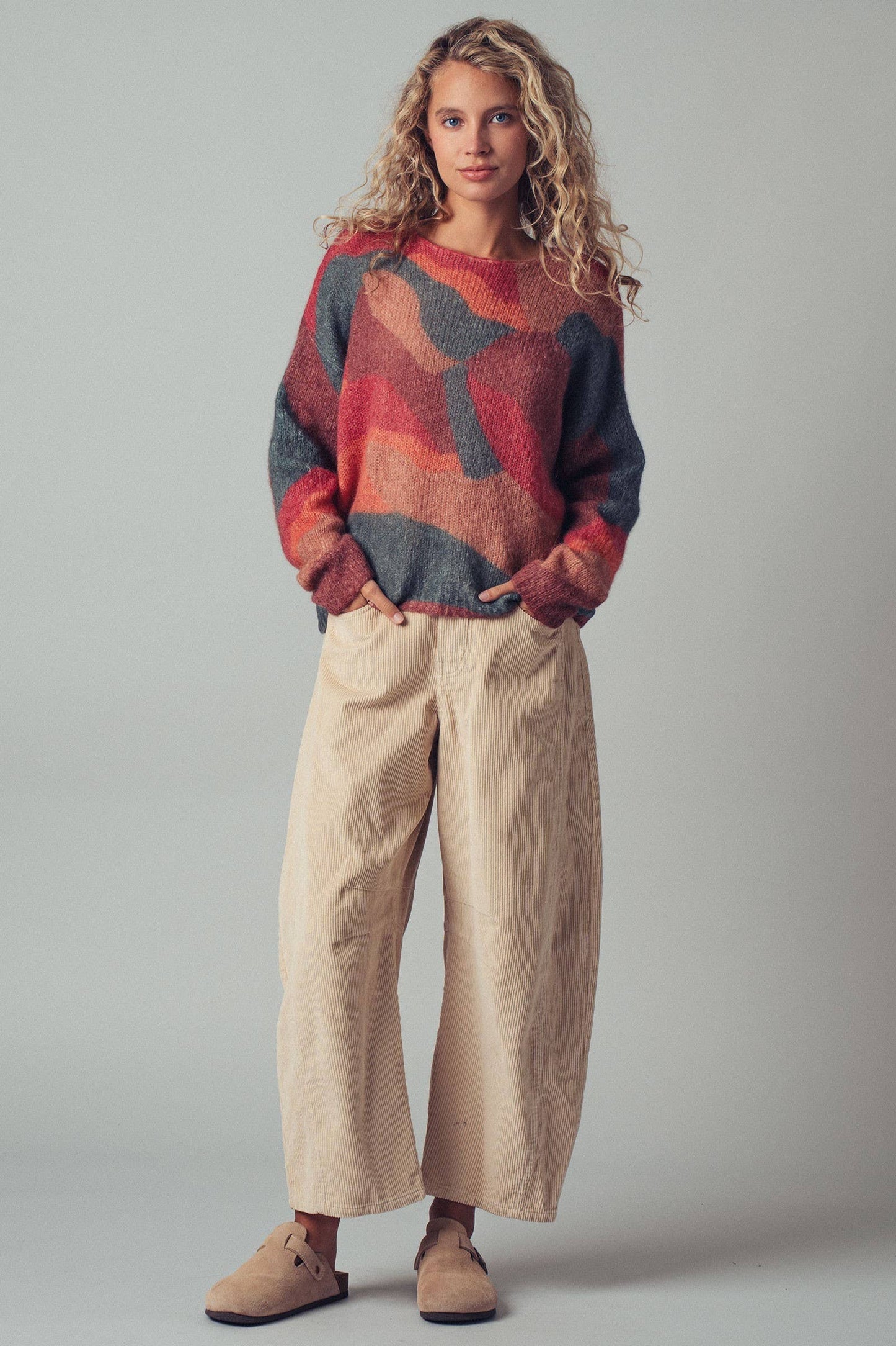 Abstract Knit Sweater