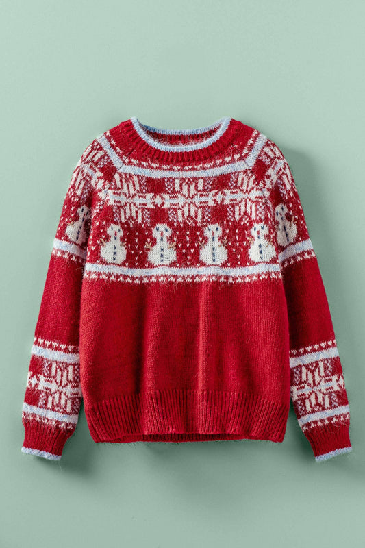 Snowman Wool Blend Sweater