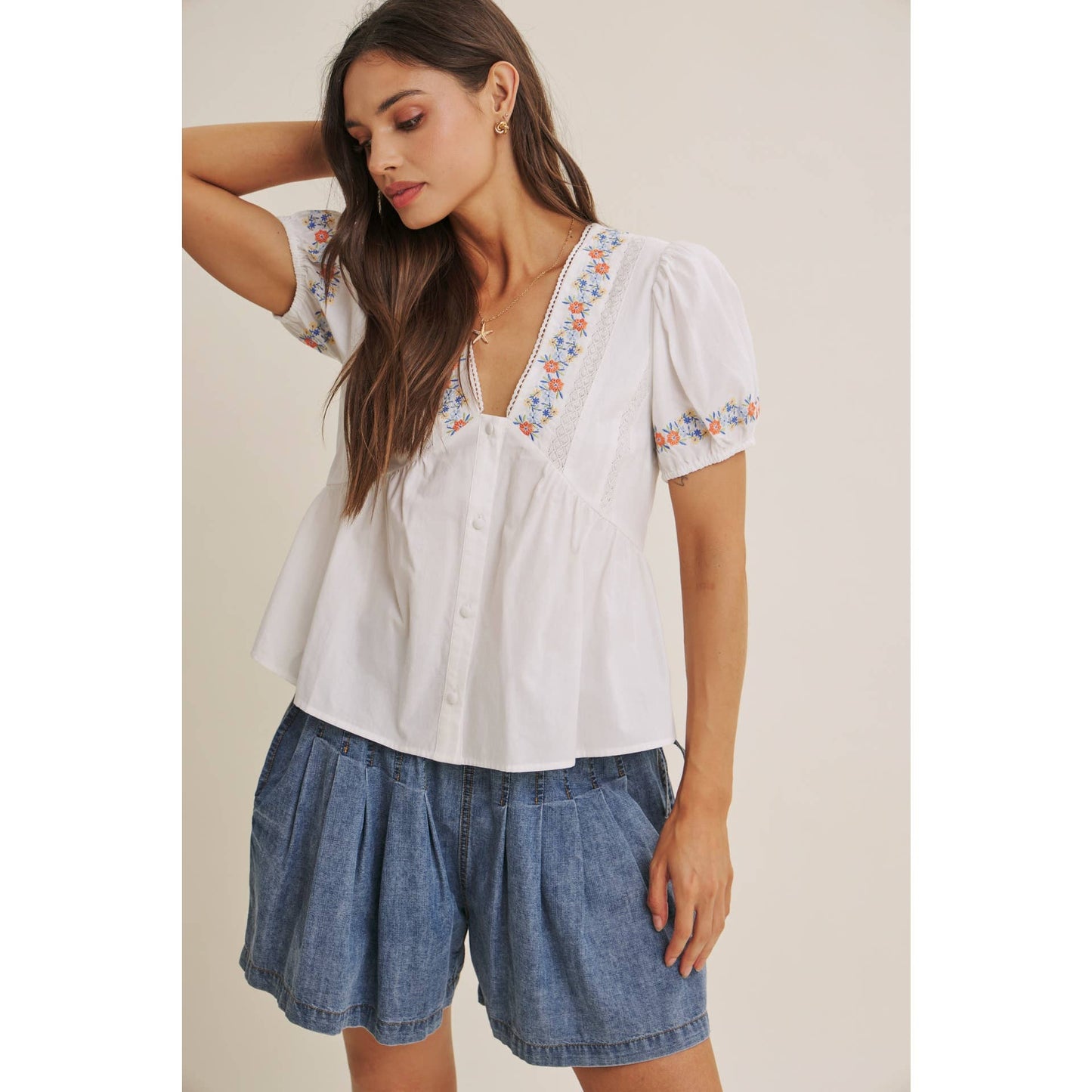 Wildflower Embroidered Blouse