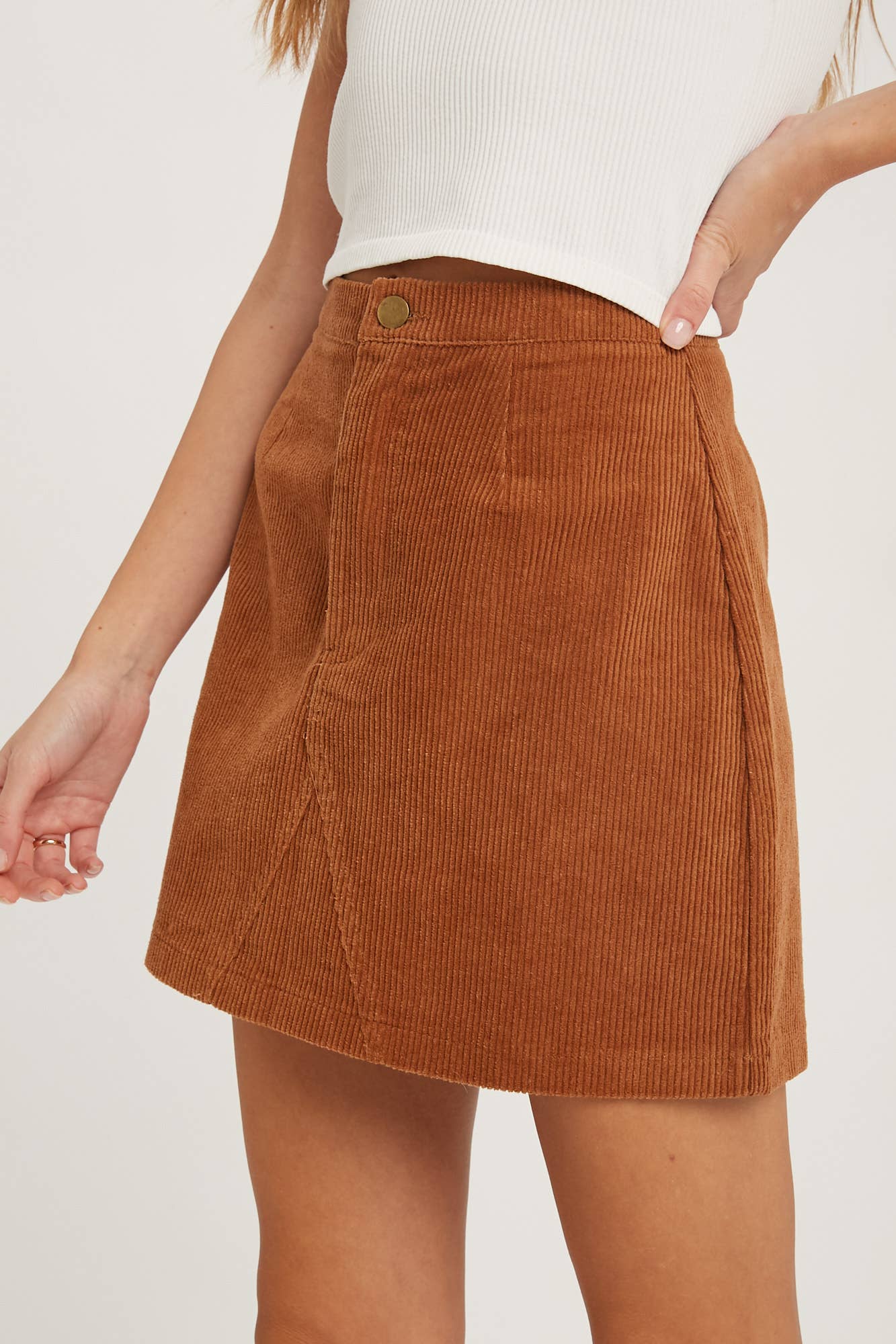 Corduroy Mini Skirt